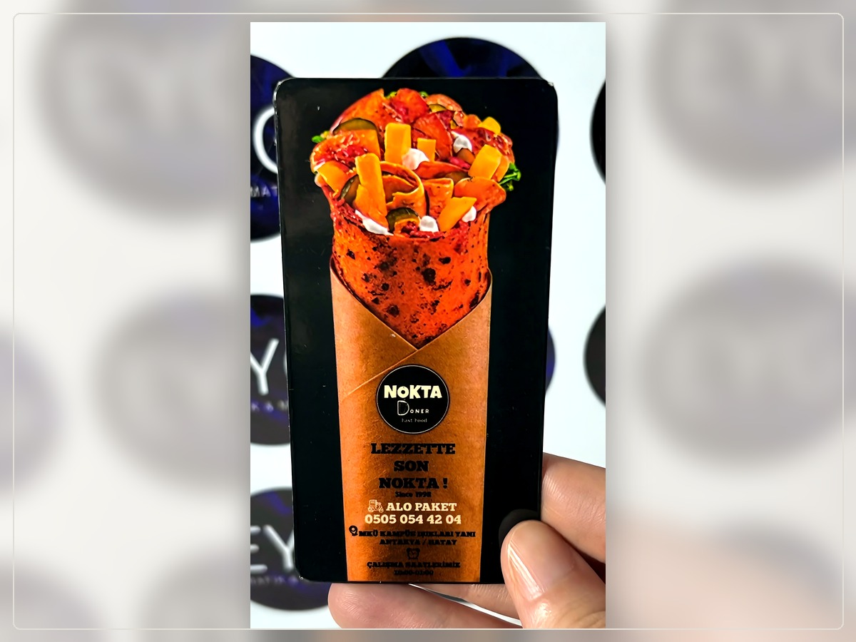 EYG Grafik tarafından hazırlanan Nokta Döner magnet baskı örneği